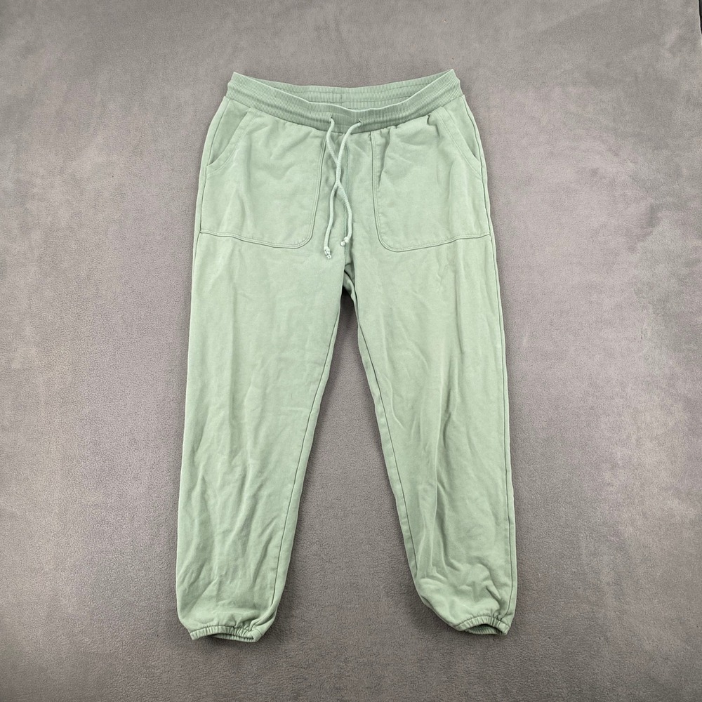 American Eagle Outfitters Sage Green Joggers Sweatpants Drawstring Pockets 8165
